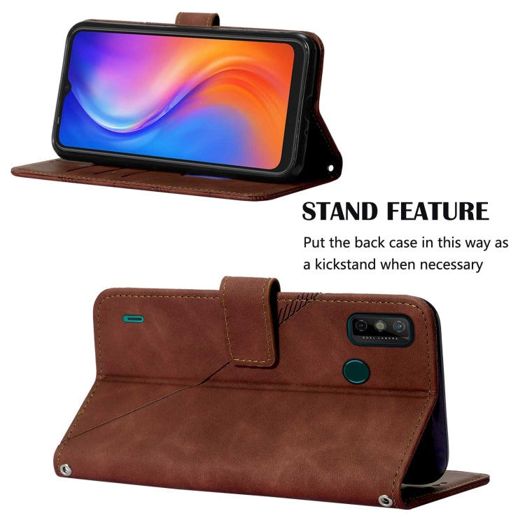 For Tecno Spark 6 Go Crossbody 3D Embossed Flip Leather Phone Case