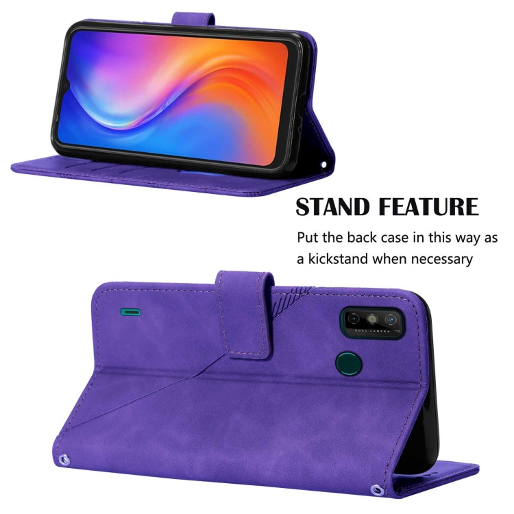 For Tecno Spark 6 Go Crossbody 3D Embossed Flip Leather Phone Case