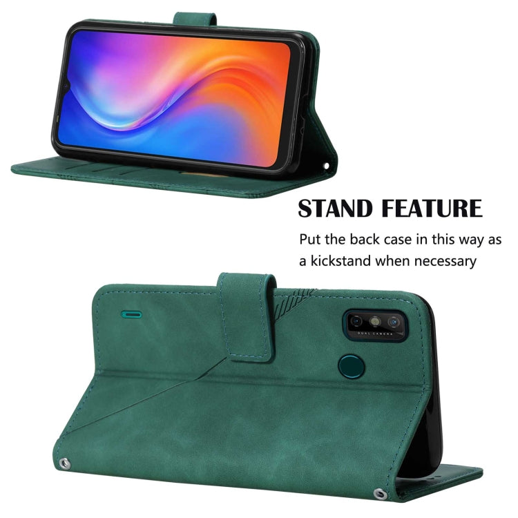 For Tecno Spark 6 Go Crossbody 3D Embossed Flip Leather Phone Case