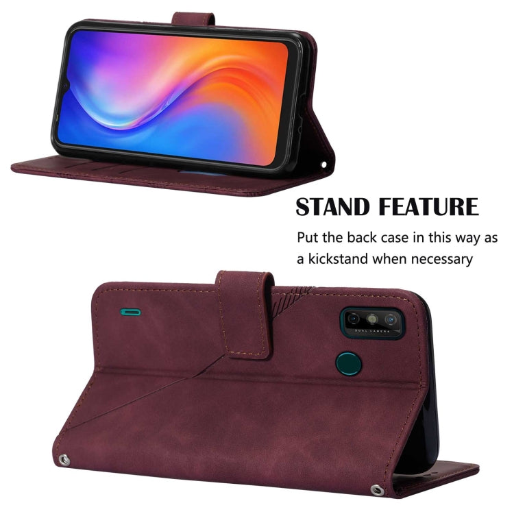 For Tecno Spark 6 Go Crossbody 3D Embossed Flip Leather Phone Case