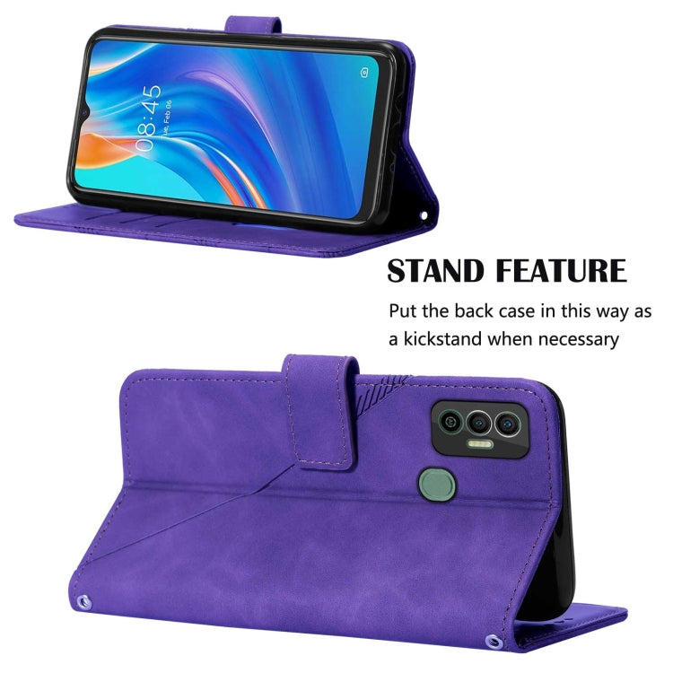 For Tecno Spark 7 Crossbody 3D Embossed Flip Leather Phone Case