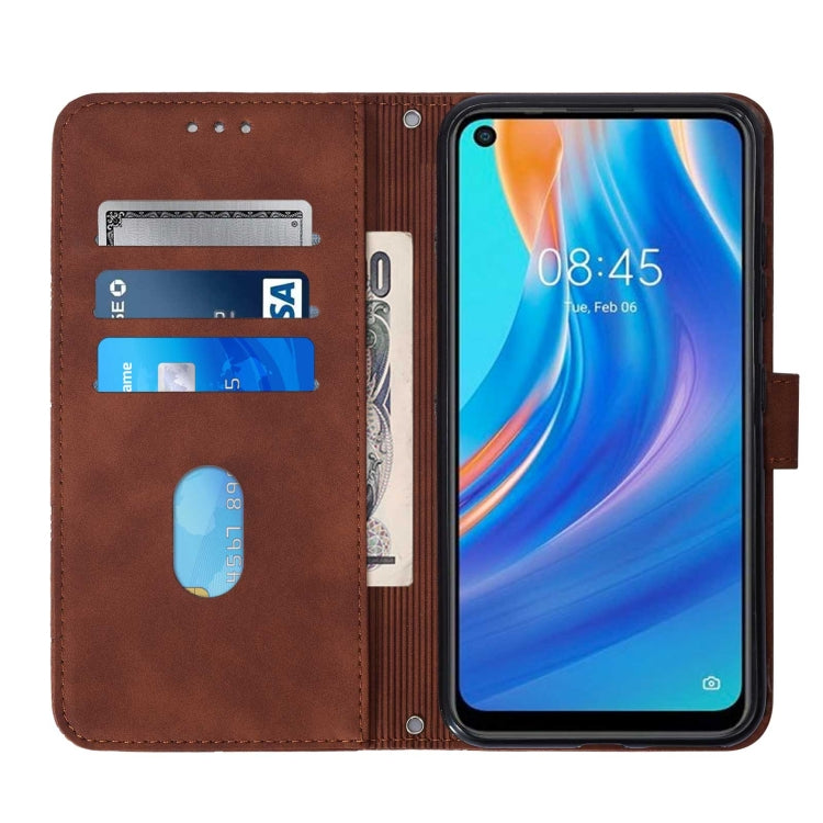 For Tecno Spark 7 Pro Crossbody 3D Embossed Flip Leather Phone Case