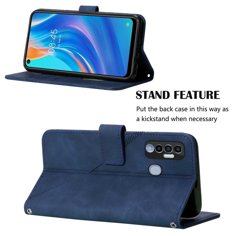 For Tecno Spark 7 Pro Crossbody 3D Embossed Flip Leather Phone Case