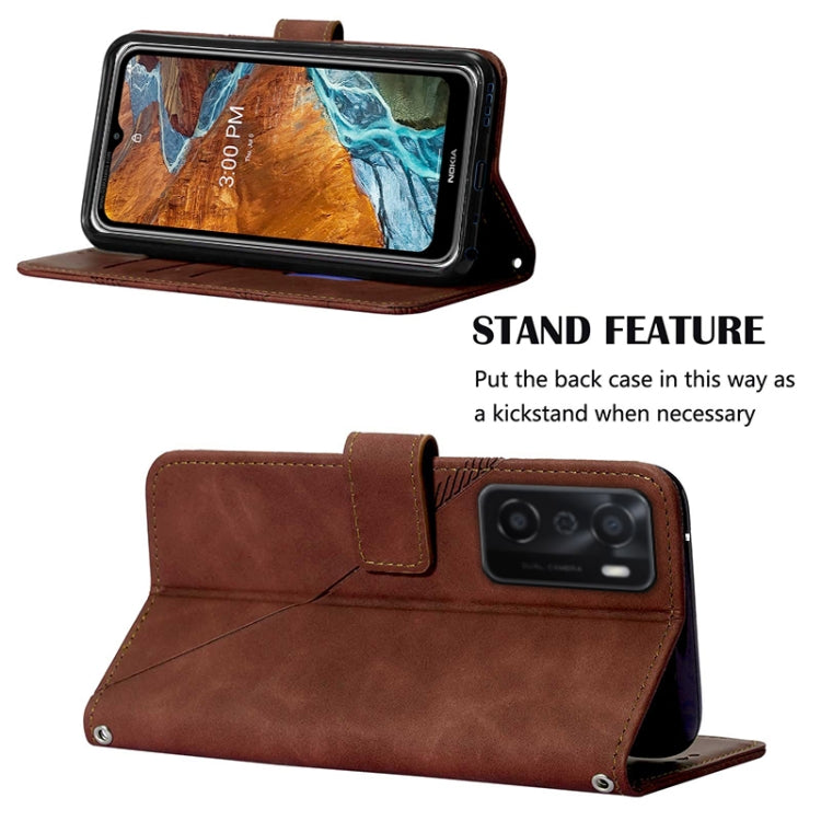 For OPPO A55s 5G Foreign Version Crossbody 3D Embossed Flip Leather Phone Case