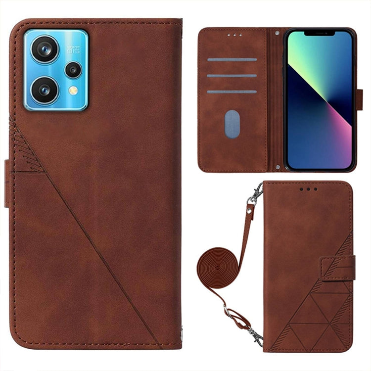 For OPPO Realme 9 Pro+ 5G Crossbody 3D Embossed Flip Leather Phone Case