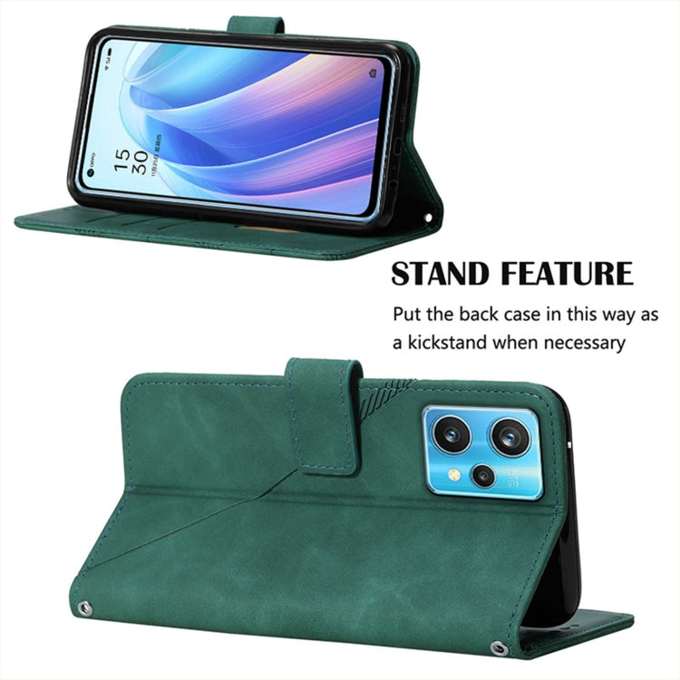 For OPPO Realme 9 Pro+ 5G Crossbody 3D Embossed Flip Leather Phone Case