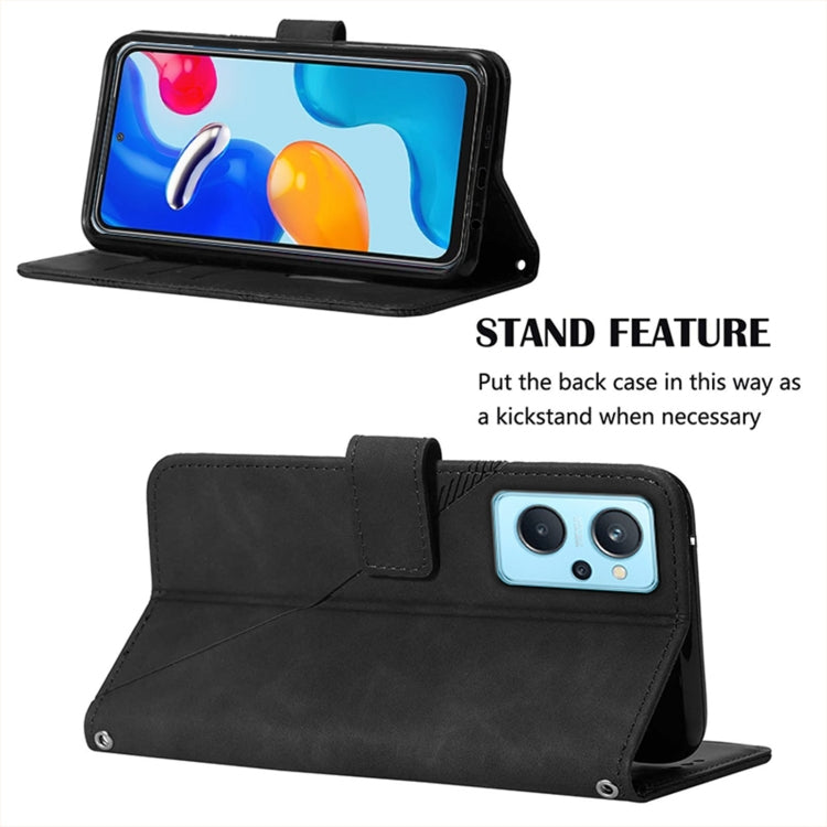 For OPPO Realme 9i / A36 / A76 / A96 4G Crossbody 3D Embossed Flip Leather Phone Case