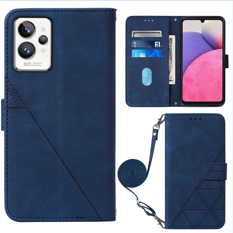 For OPPO Realme GT2 Pro Crossbody 3D Embossed Flip Leather Phone Case