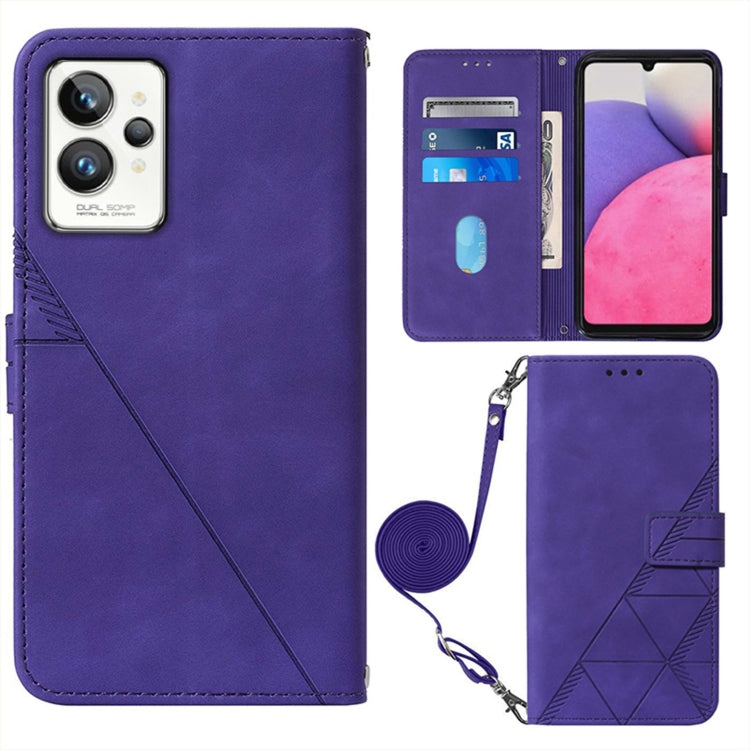 For OPPO Realme GT2 Pro Crossbody 3D Embossed Flip Leather Phone Case