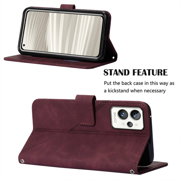 For OPPO Realme GT2 Pro Crossbody 3D Embossed Flip Leather Phone Case