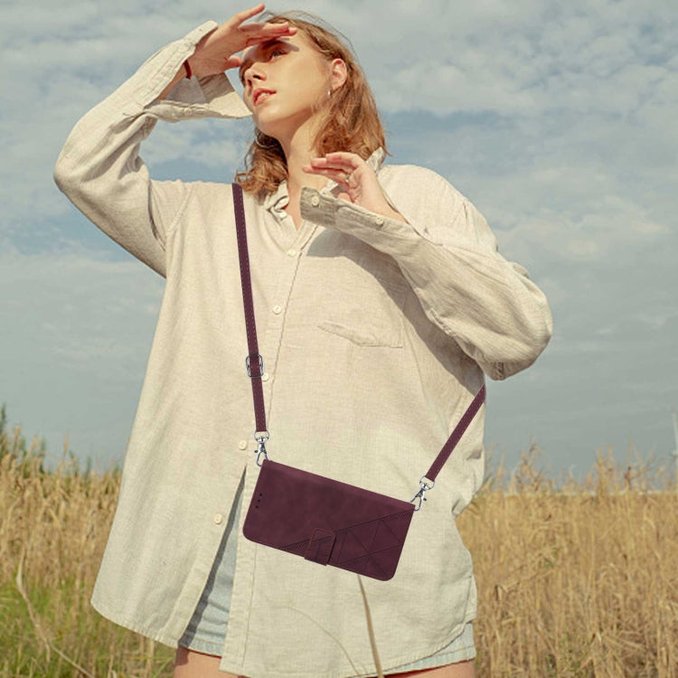 For OPPO A8 / A31 Crossbody 3D Embossed Flip Leather Phone Case