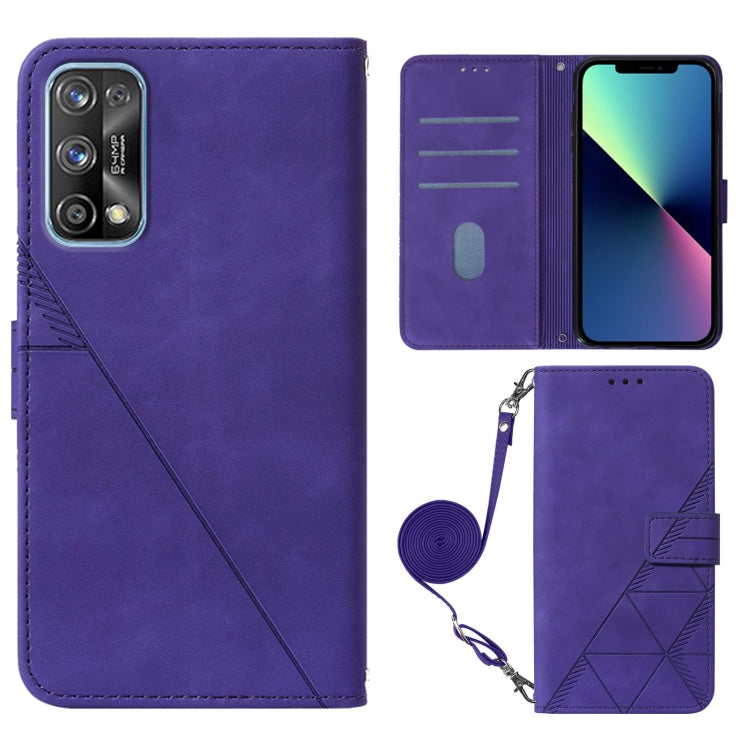 For OPPO Realme 7 Pro Crossbody 3D Embossed Flip Leather Phone Case