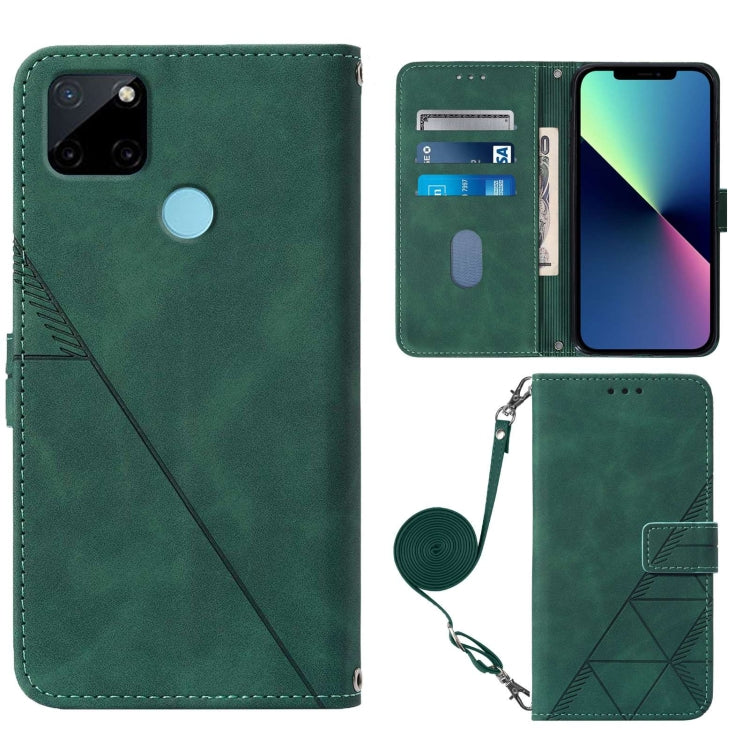 For OPPO Realme C21Y Crossbody 3D Embossed Flip Leather Phone Case