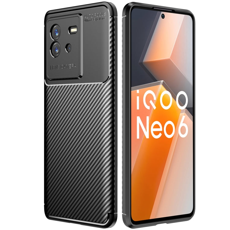 For vivo IQOO Neo6 Carbon Fiber Texture Shockproof TPU Phone Case