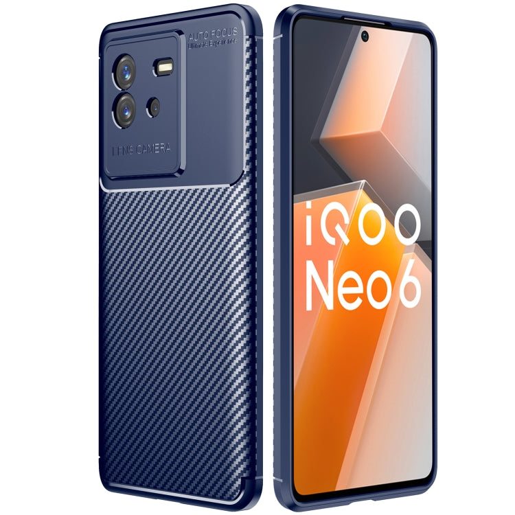For vivo IQOO Neo6 Carbon Fiber Texture Shockproof TPU Phone Case