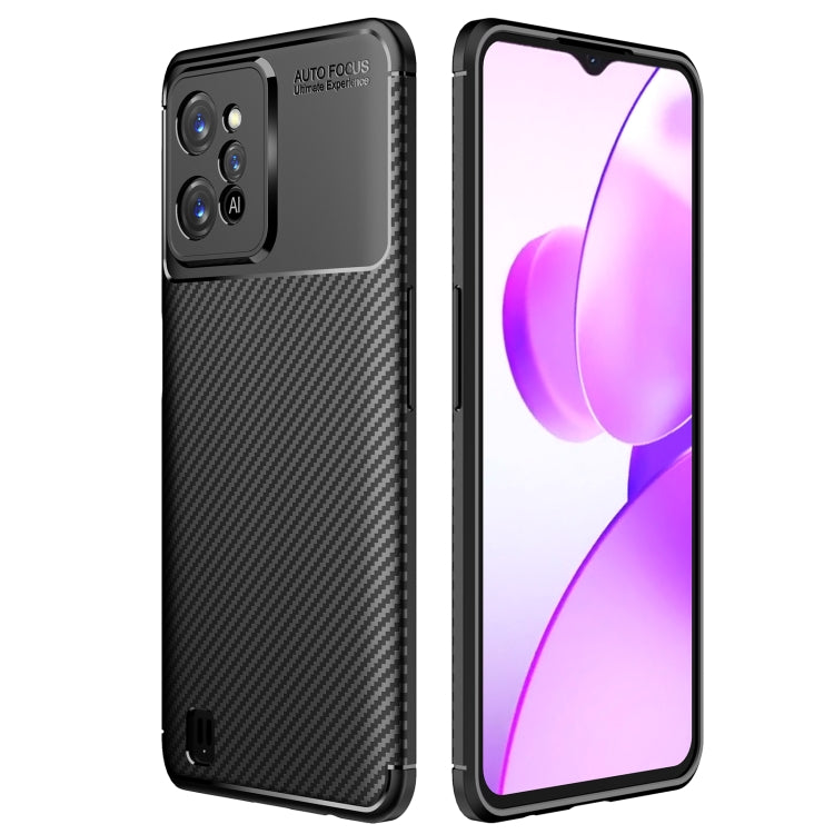 For OPPO Realme C31 4G Carbon Fiber Texture Shockproof TPU Phone Case