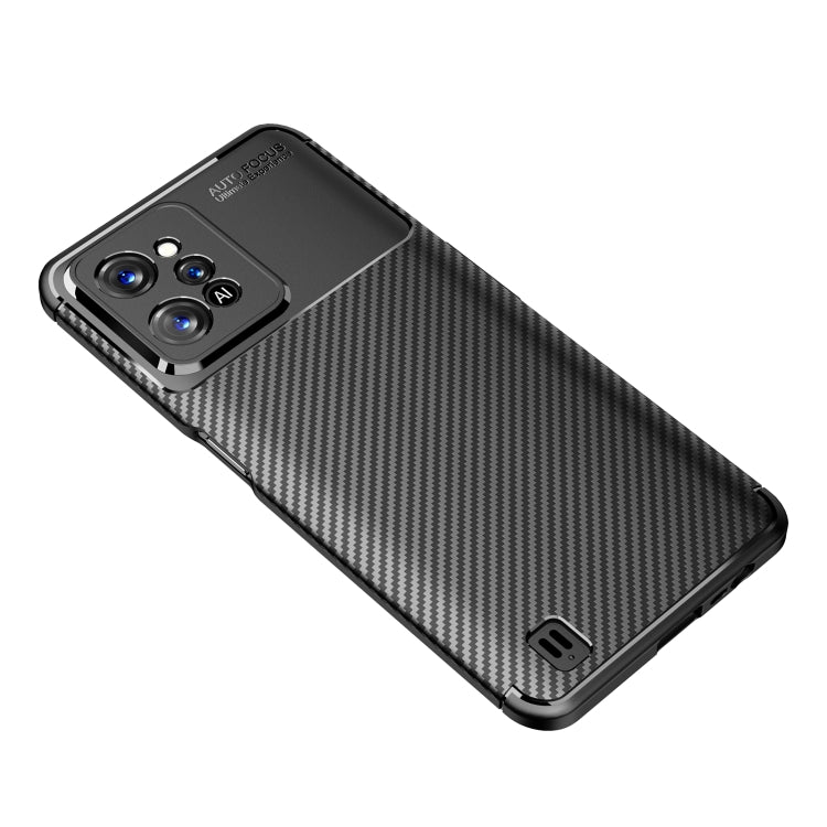 For OPPO Realme C31 4G Carbon Fiber Texture Shockproof TPU Phone Case
