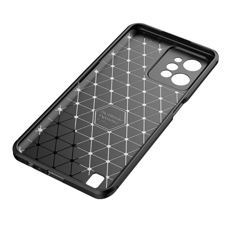 For OPPO Realme C31 4G Carbon Fiber Texture Shockproof TPU Phone Case