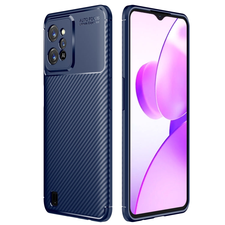 For OPPO Realme C31 4G Carbon Fiber Texture Shockproof TPU Phone Case