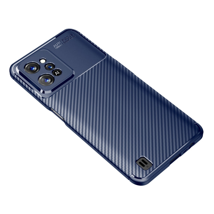 For OPPO Realme C31 4G Carbon Fiber Texture Shockproof TPU Phone Case