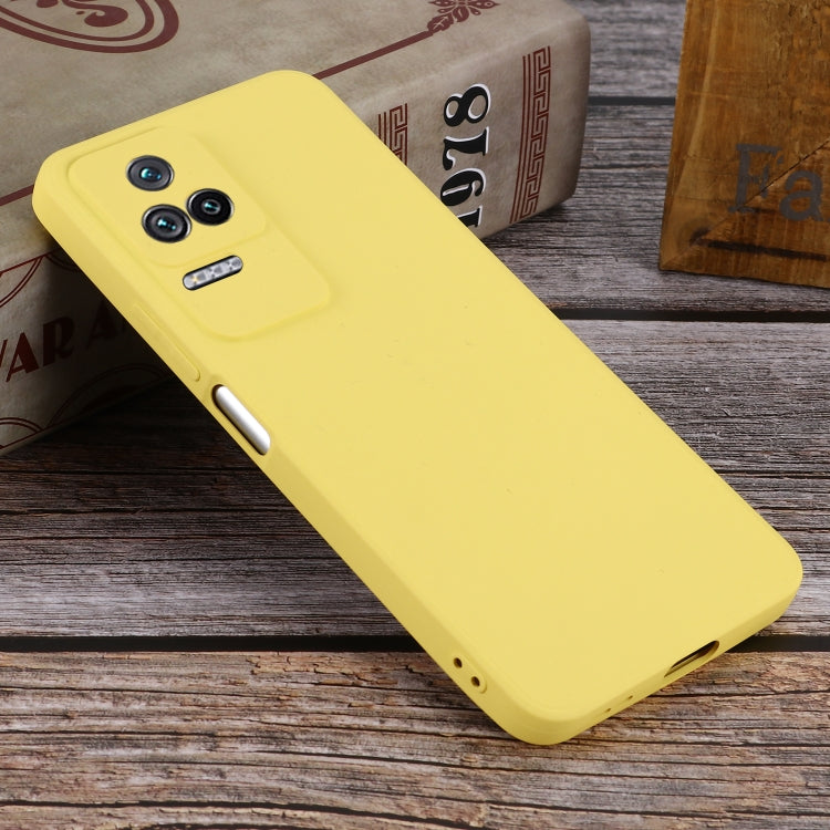 For Xiaomi Redmi K40S Pure Color Liquid Silicone Shockproof Phone Case