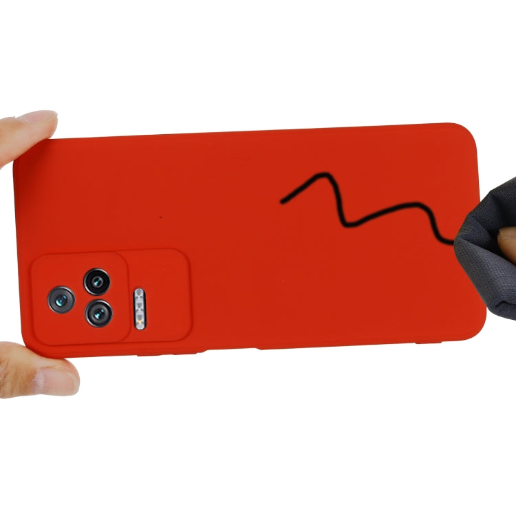 For Xiaomi Redmi K40S Pure Color Liquid Silicone Shockproof Phone Case