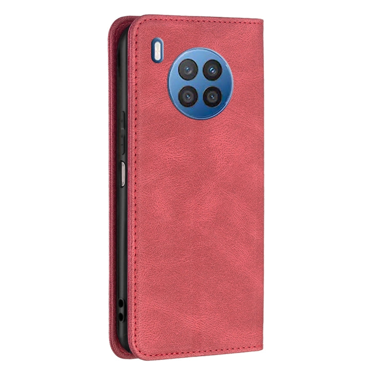 For Honor 50 Lite Magnetic RFID Blocking Anti-Theft Leather Phone Case