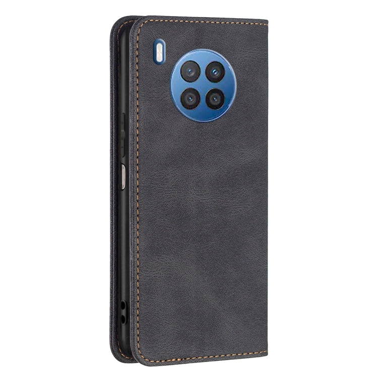 For Honor 50 Lite Magnetic RFID Blocking Anti-Theft Leather Phone Case