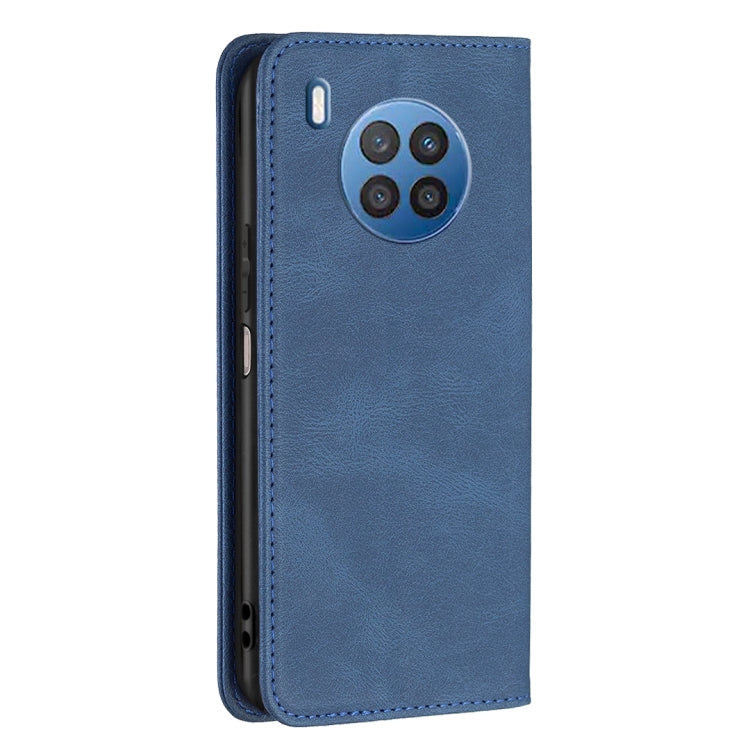 For Honor 50 Lite Magnetic RFID Blocking Anti-Theft Leather Phone Case