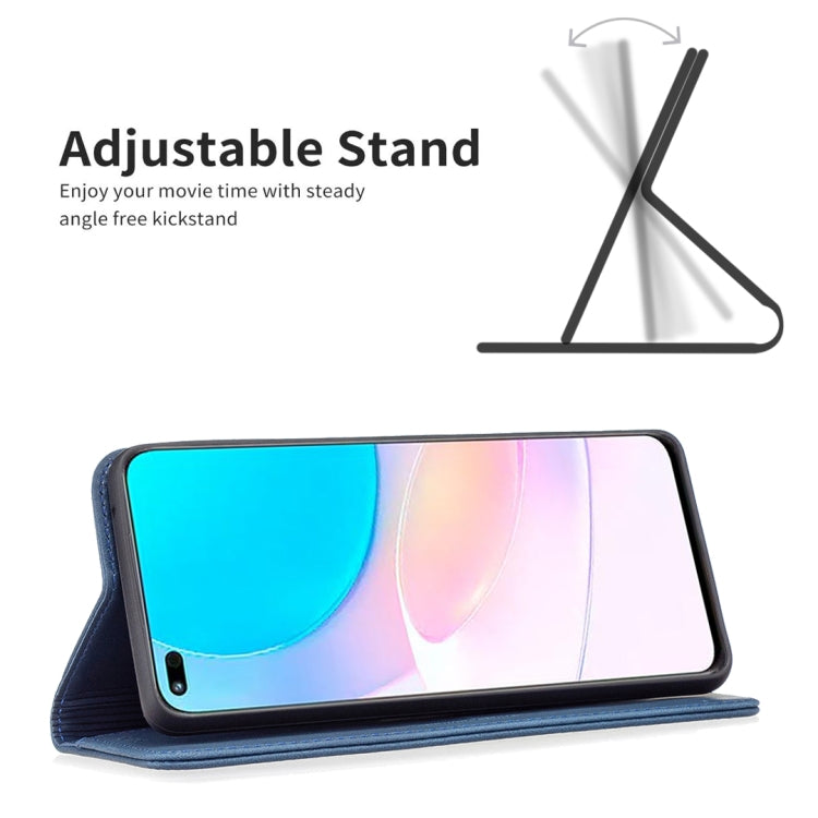 For Honor 50 Lite Magnetic RFID Blocking Anti-Theft Leather Phone Case