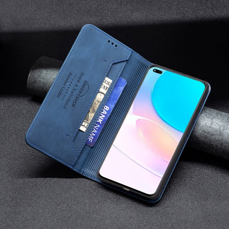 For Honor 50 Lite Magnetic RFID Blocking Anti-Theft Leather Phone Case