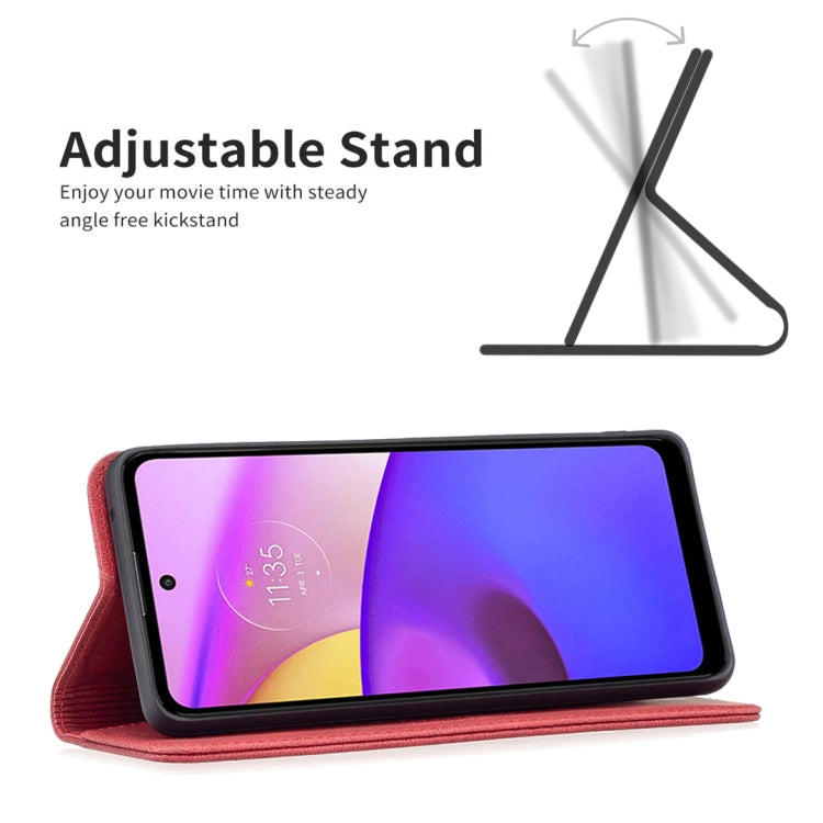 For Motorola Moto E40 / E30 Magnetic RFID Blocking Anti-Theft Leather Phone Case