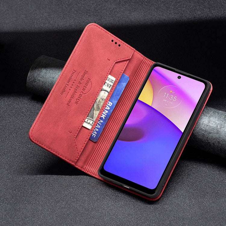 For Motorola Moto E40 / E30 Magnetic RFID Blocking Anti-Theft Leather Phone Case