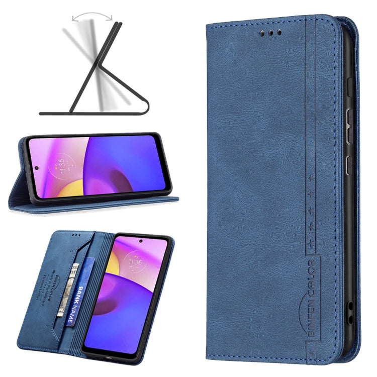 For Motorola Moto E40 / E30 Magnetic RFID Blocking Anti-Theft Leather Phone Case