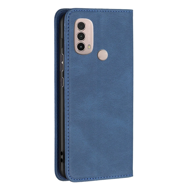 For Motorola Moto E40 / E30 Magnetic RFID Blocking Anti-Theft Leather Phone Case