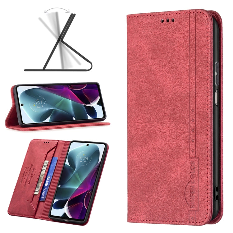 For Motorola Moto G200 5G / Edge S30 5G Magnetic RFID Blocking Anti-Theft Leather Phone Case
