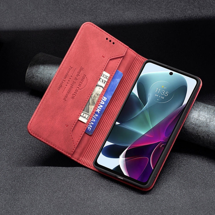 For Motorola Moto G200 5G / Edge S30 5G Magnetic RFID Blocking Anti-Theft Leather Phone Case
