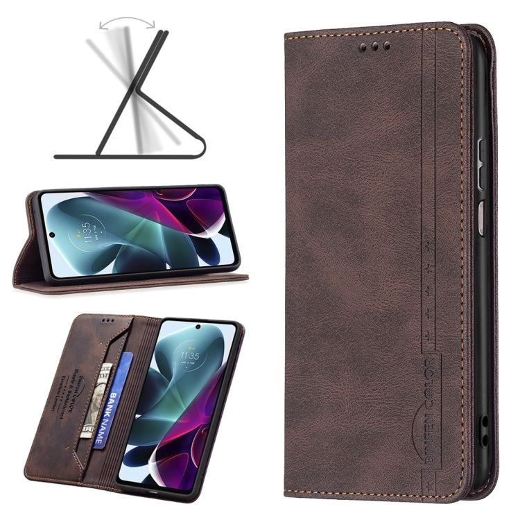 For Motorola Moto G200 5G / Edge S30 5G Magnetic RFID Blocking Anti-Theft Leather Phone Case