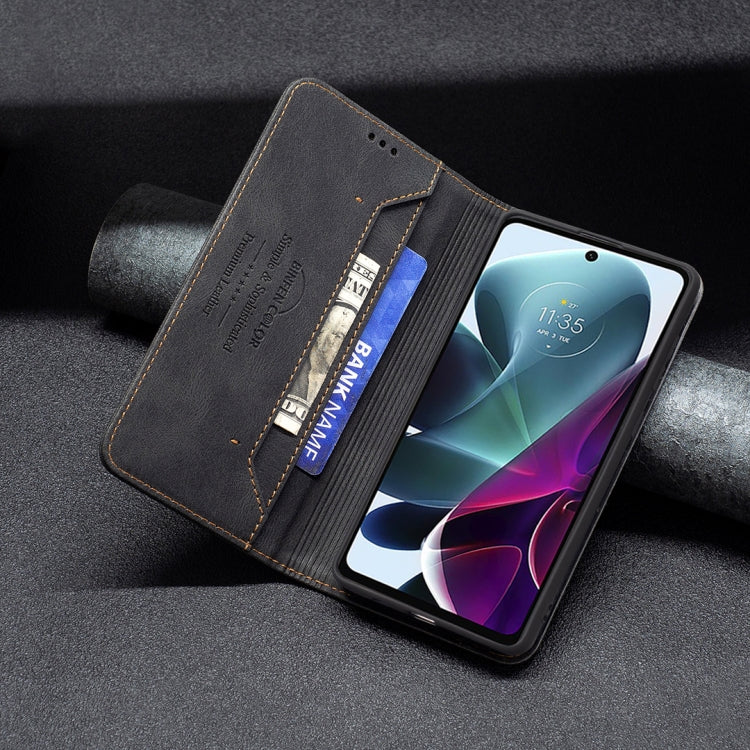 For Motorola Moto G200 5G / Edge S30 5G Magnetic RFID Blocking Anti-Theft Leather Phone Case