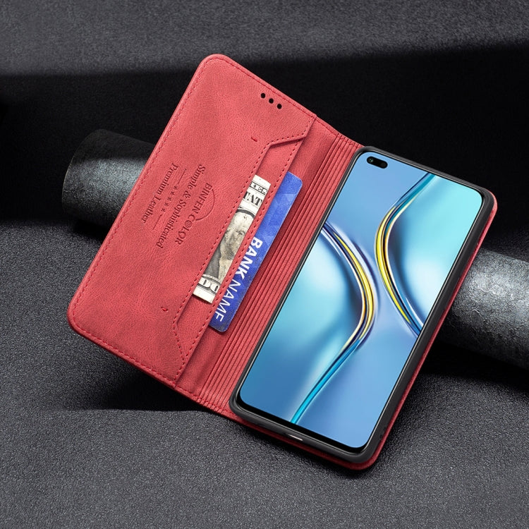 For Honor X20 Magnetic RFID Blocking Anti-Theft Leather Phone Case