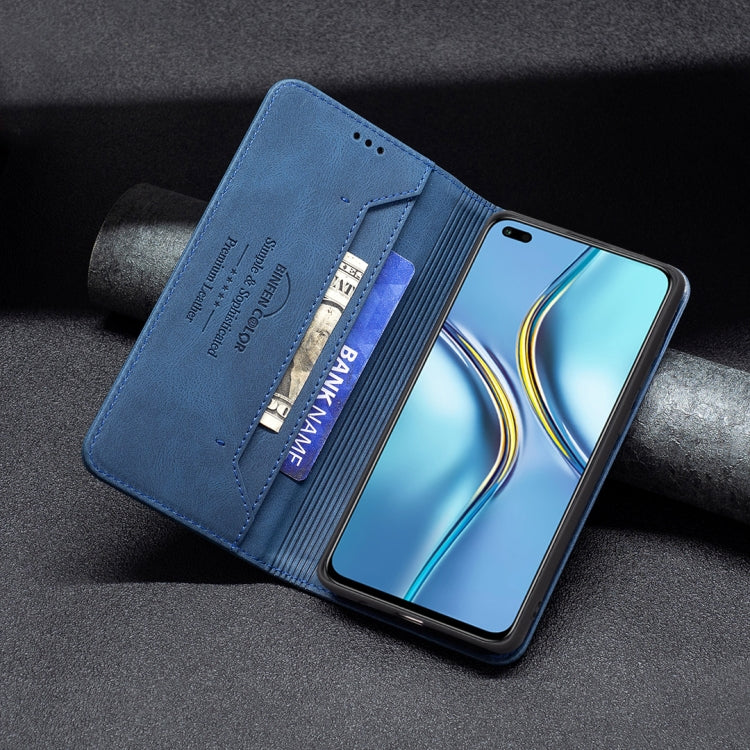 For Honor X20 Magnetic RFID Blocking Anti-Theft Leather Phone Case
