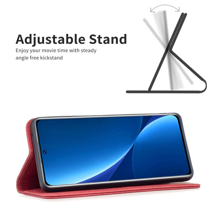 For Xiaomi 12 Pro Magnetic RFID Blocking Anti-Theft Leather Phone Case