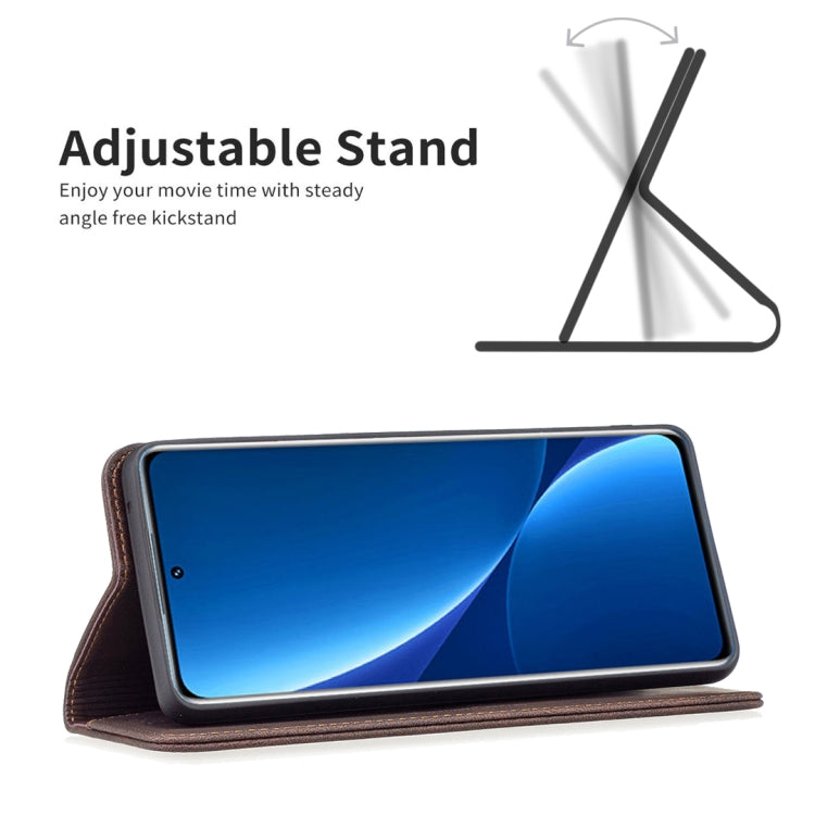 For Xiaomi 12 Pro Magnetic RFID Blocking Anti-Theft Leather Phone Case