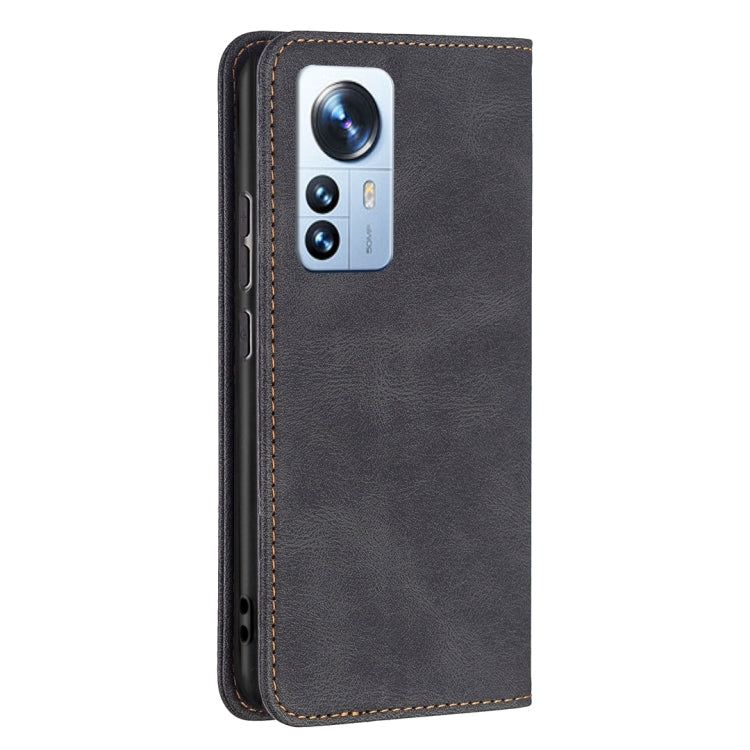 For Xiaomi 12 Pro Magnetic RFID Blocking Anti-Theft Leather Phone Case