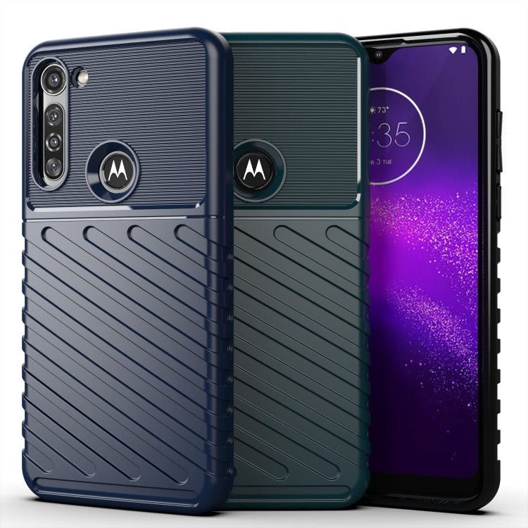For Moto G8 Power Thunderbolt Shockproof TPU Soft Case(Blue)