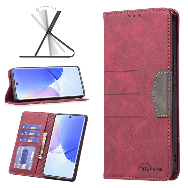 For Honor 50 / Huawei nova 9 Magnetic Splicing Leather Phone Case