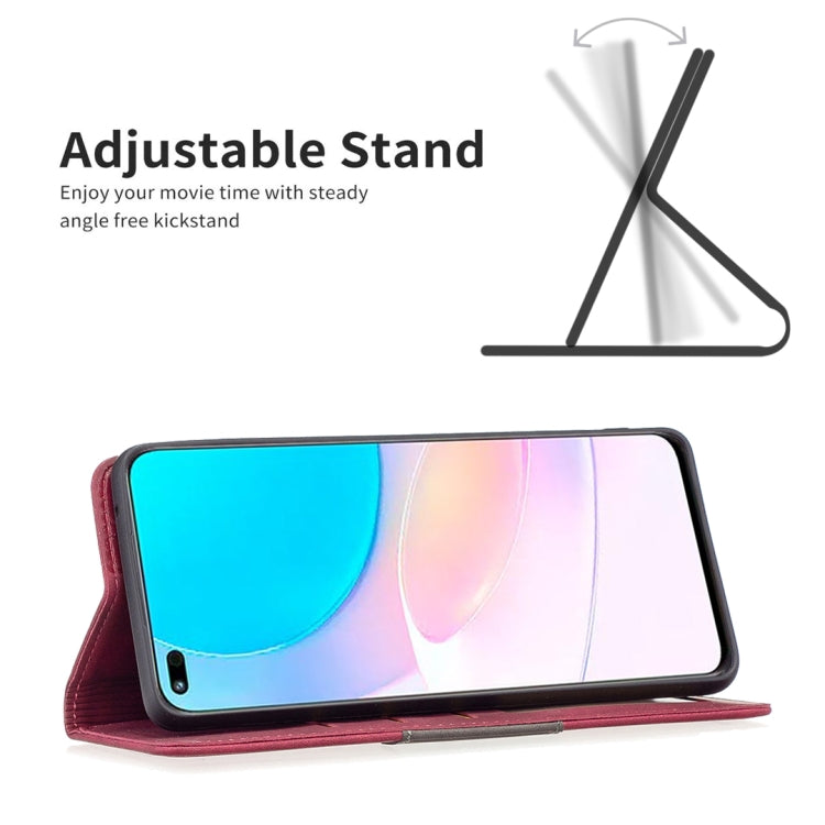 For Honor 50 Lite / Huawei nova 8i Magnetic Splicing Leather Phone Case