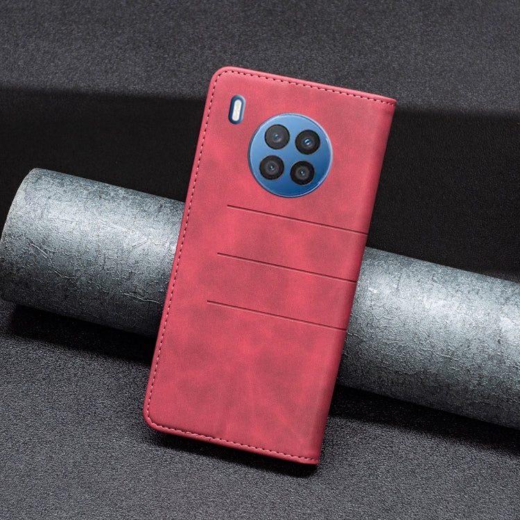 For Honor 50 Lite / Huawei nova 8i Magnetic Splicing Leather Phone Case