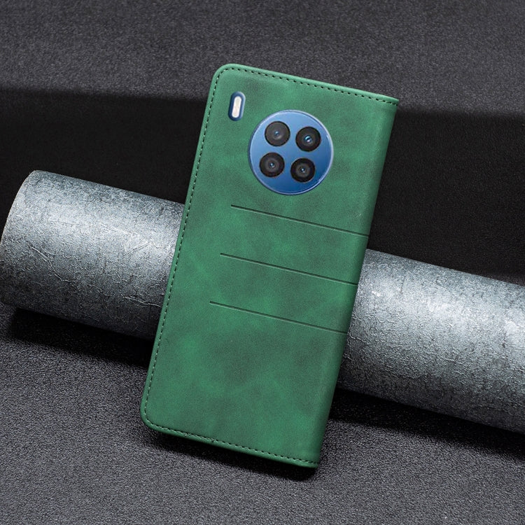 For Honor 50 Lite / Huawei nova 8i Magnetic Splicing Leather Phone Case