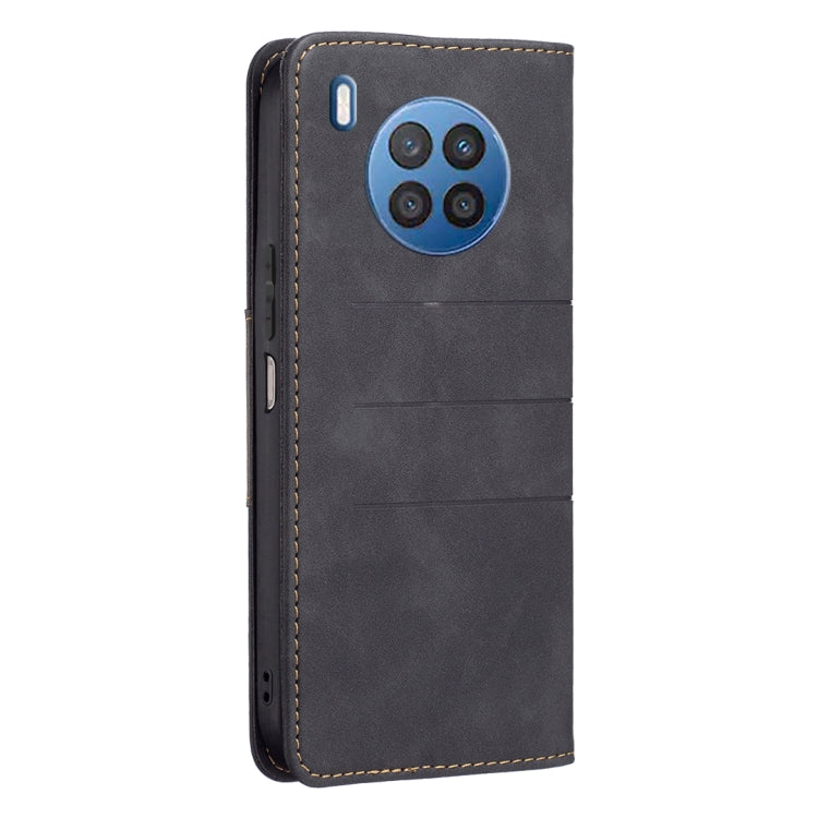 For Honor 50 Lite / Huawei nova 8i Magnetic Splicing Leather Phone Case
